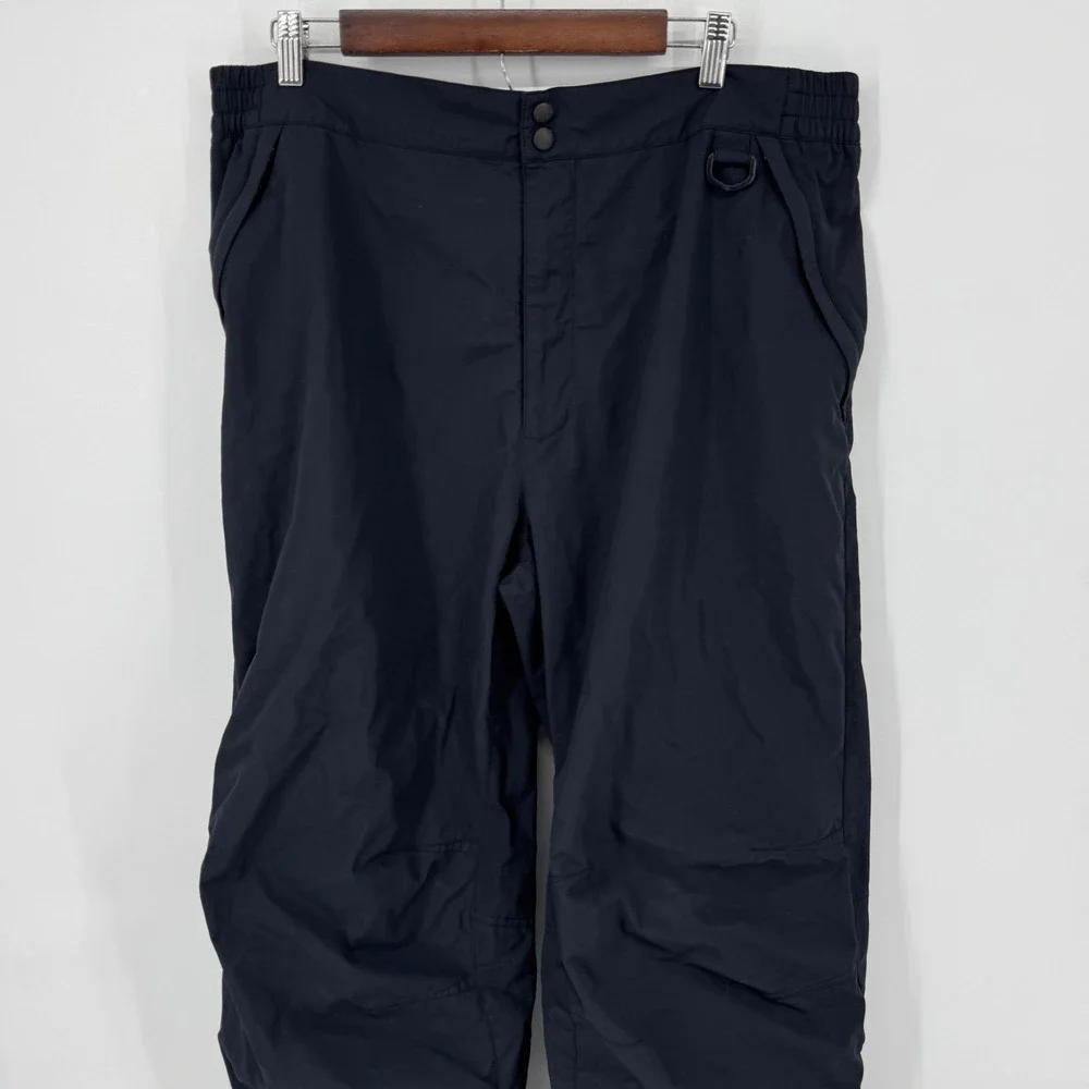 LL Bean Mens‎ Snow Pants Black Insulated Waterproof Skiing Snowboarding